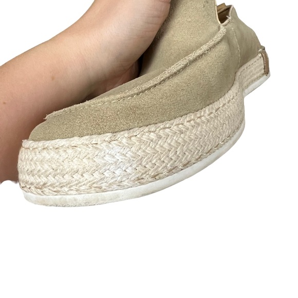 Moretti Navajo Suede Moc Toe Espadrilles Mens Size 13 D Tan Loafer Slip On - Picture 4 of 7